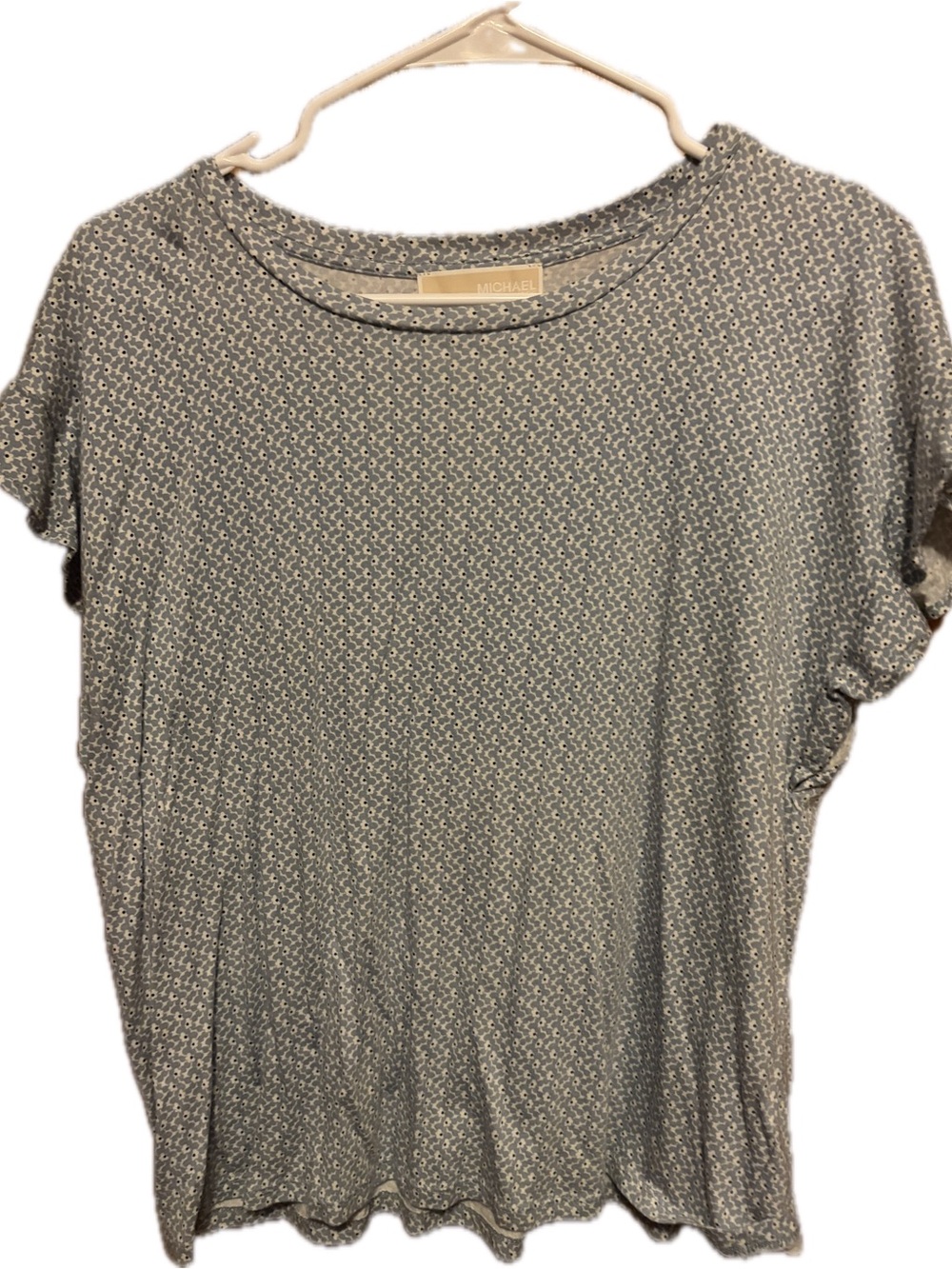 MICHAEL Michael Kors Microprint Short Sleeve Tee